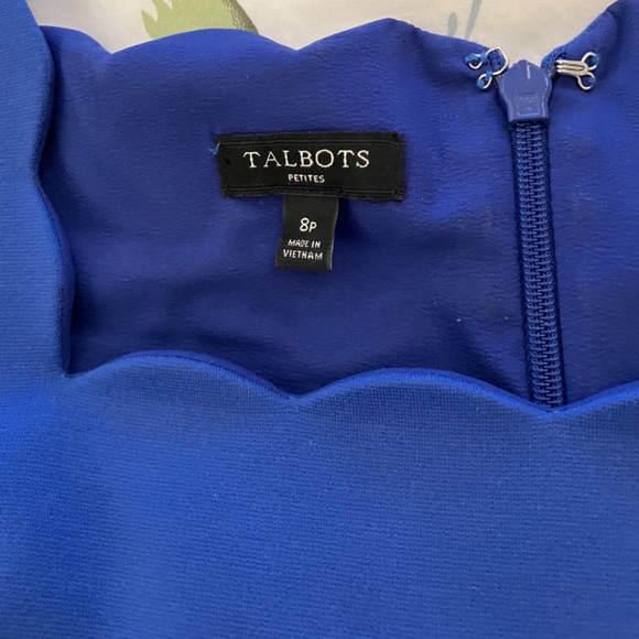 Talbots blue dress 8P - Picture 5 of 9